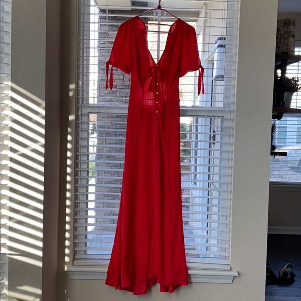 Red Long Summer Dress